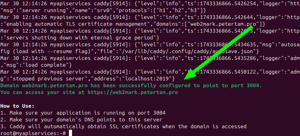 Web crawler service live and working